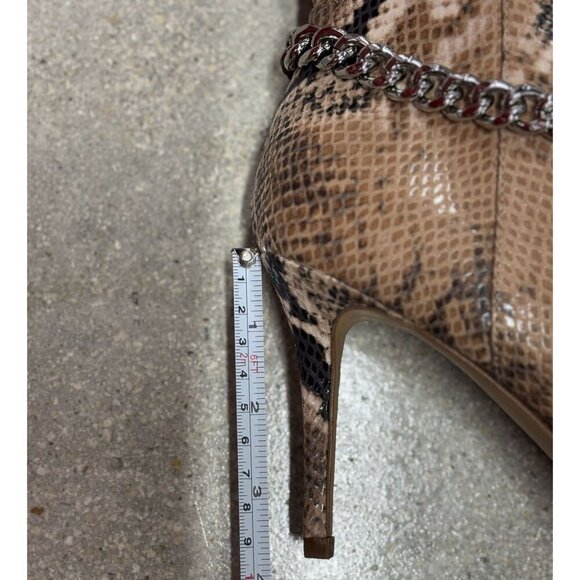 JESSICA SIMPSON / Ammira2M / Snake Print / Over-The-Knee Boots With Chain Detail - Picture 6 of 10